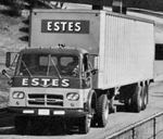 Truck on highway