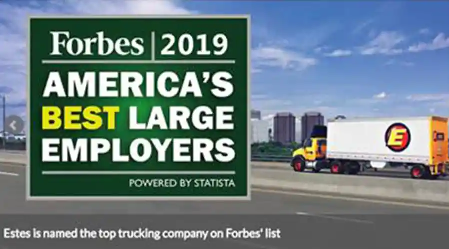 Forbes Ranks Estes Express Lines One of America’s Best Large Employers of 2019