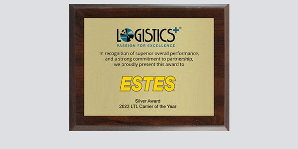 Logistics Plus Recognizes Estes For The Sixth Year In A Row
