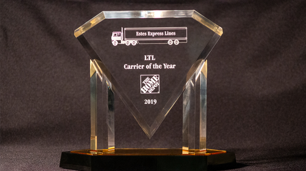 Estes Recognized As The Home Depot LTL Carrier of the Year