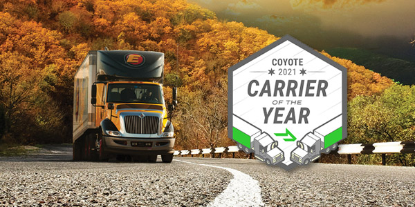 Estes Named a 2021 LTL Carrier of The Year by Coyote Logistics