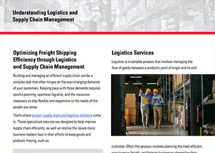 Logistics and Supply Chain Management 101