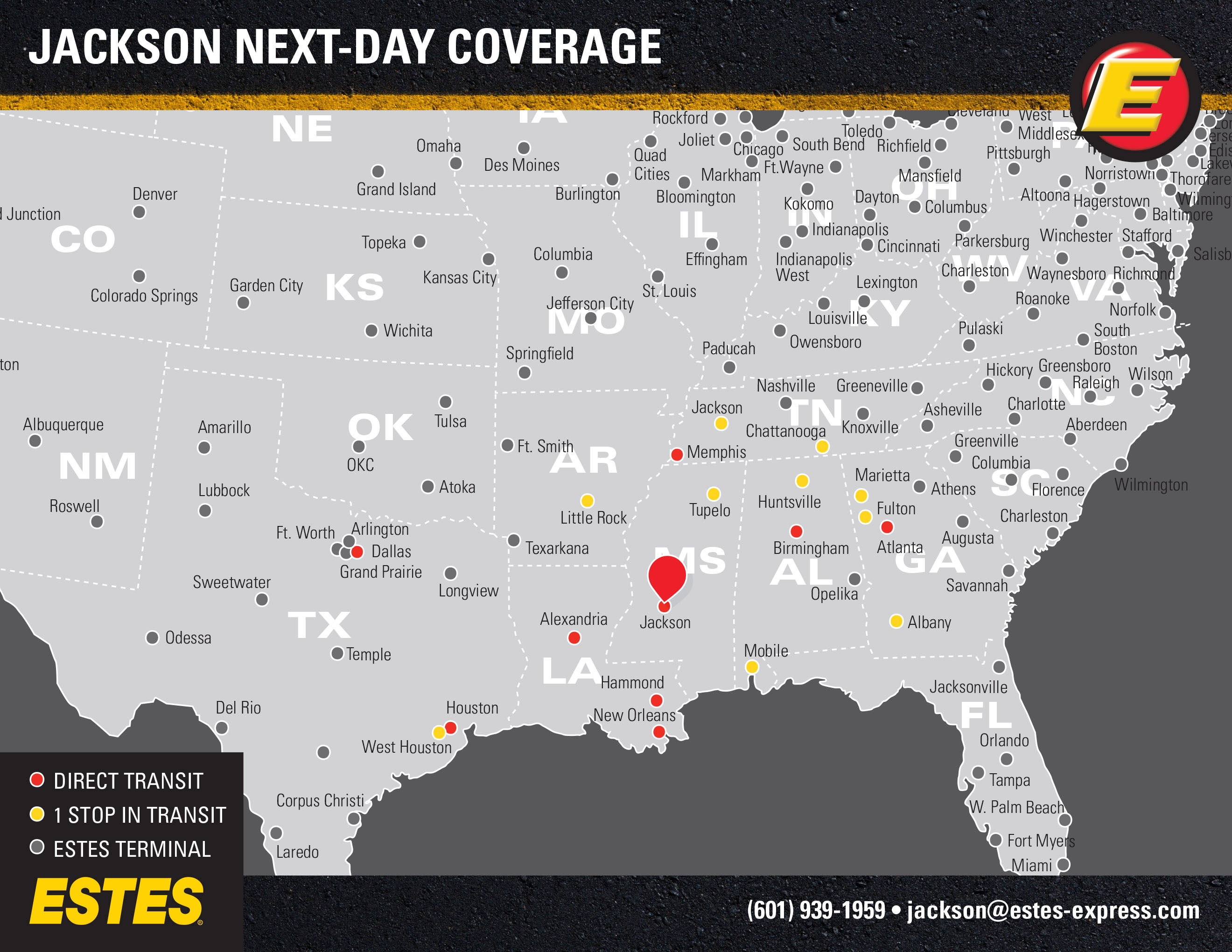 LTL Freight Shipping Jackson MS Final Mile Estes